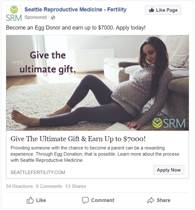 SRM Facebook Ad Example 1