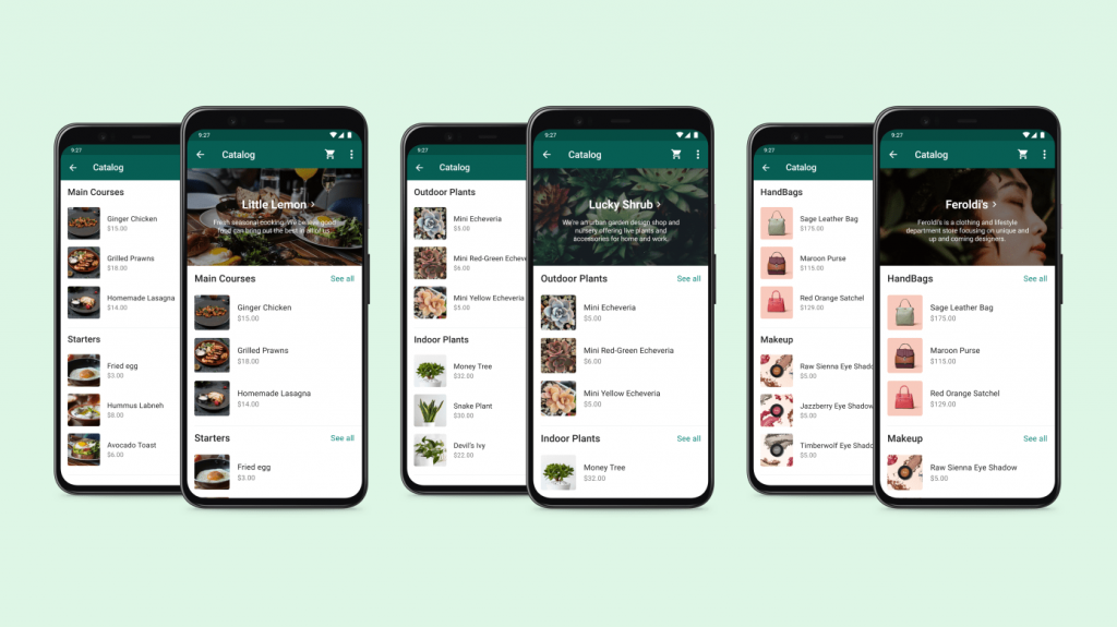 WhatsApp Collections available for eCommerce